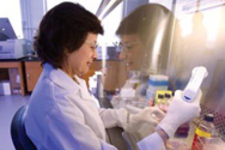 Dr. Silvia Moreno in her lab